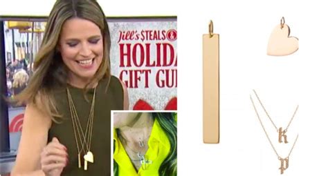 2 4. . Savannah guthrie paperclip necklace